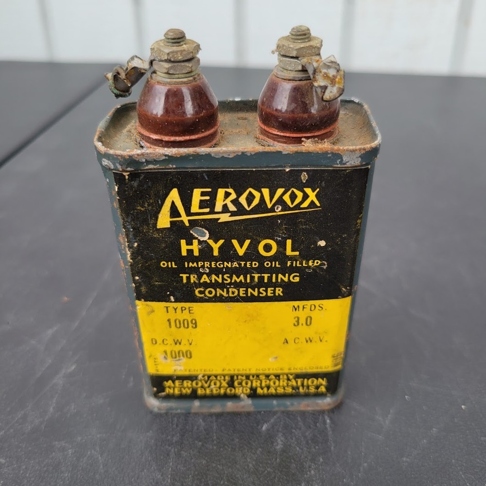 Vintage Aerovox Hyvol Transmitting Condenser Type 1009 MFDS 3.0