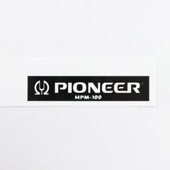 PIONEER HPM-100 logo badge Sticker Decal waterproof 128mm(5.03″)X26mm(1.02″)