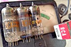 3 RCA 12BY7A Radio Amplifier Electron Vacuum Tubes EICO 625 Tested STRONG