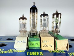 Lot of 4 Mix Tube ECF82 EL81 EAF42 Tested Good Tube
