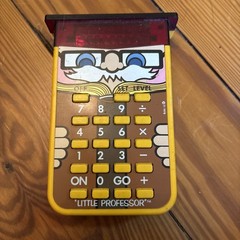 1976 Texas Instruments TI Little Professor Calculator Teaching Quiz (Working)