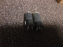 Pair Philco 6V6GT / Dark Glass Vintage Radio Tube Guitar Audio Amp Tested