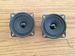 Pair Vintage Acoustic Research 2″ Tweeter 20 watt 8Ω Speaker 3 5/8 OD Nice Works