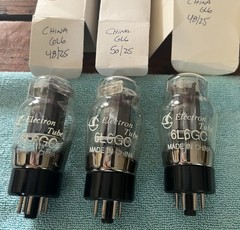 Lot of 4 Stenciled China ST 6L6 Tubes – Quad