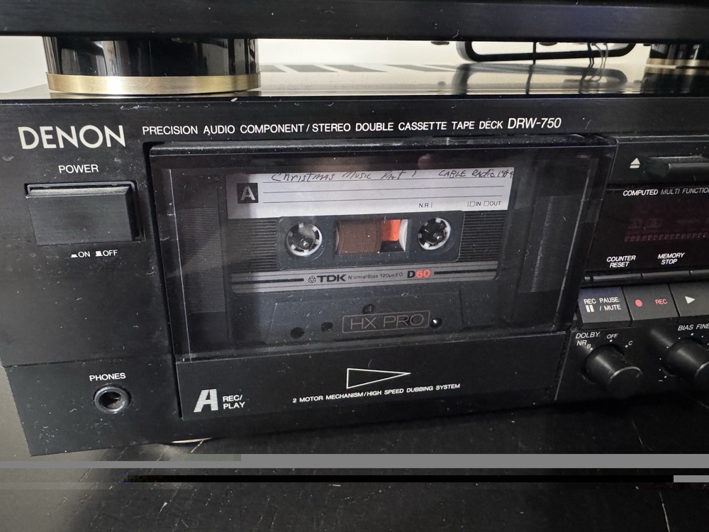 Denon DRW-750 Dual Cassette Deck + TU-460 Tuner Tested w/ 6 TDK Tapes