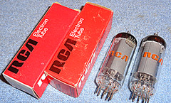 2 NOS RCA 5763 Vacuum Tubes 8-Watt Beam Power Pentodes for Jukeboxes and Radios