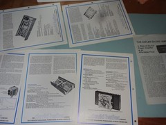 HAFLER ORIGINAL PRODUCT LEAFLET ADS RARE FIND! 6 SHEETS AS SHOWN LOT #2