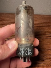 Vintage Sears 6BK4A Vacuum Tube Japan in RCA 6BK4C Box – Untested As Is Weak