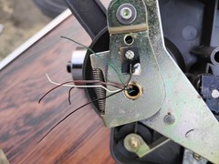 OEM Technics SL-23 Turntable tonearm. lift, perch , head shell and cartridge.