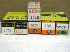 A VINTAGE 50C5 NOS/NIB VACUUM TUBE
