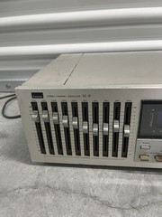 Sansui SE-8 Stereo Graphic Equalizer Blue-Light Spectrum Analyzer FOR PARTS READ