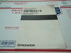 Pioneer Spec 1 Stereo PreAmplifier Original Owners Manual in GERMAN and FRENCH