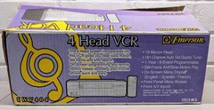 Emerson EWV404 4 Head VCR VHS Player Recorder Includes 5 New Sealed Blank Tapes