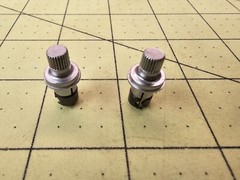 Garrard GT-35 Turntable 33 RPM and 45 RPM Speed Adjust Knobs – Lot of 2