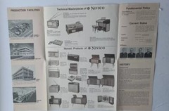 Vtg 1964 65 Nivico JVC TriFold Sales Brochure TV Stereo Radio Japan Electronics