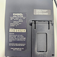 Casio Crystal Vision Handheld Color TV-770 **Vintage Analog Portable TV**