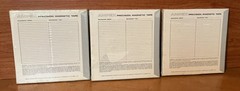 Vtg 3 AMPEX Audio Mastering Tape 406 USA 1/4” x 1200 Sealed 7” Reel 1.5mil Poly