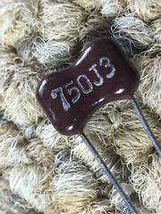 4 Pcs 75pF 300V Silver Mica Capacitors # NOS # TESTED