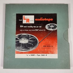 Audiotape LR Longer Recording 1/4″ × 3600′ Reel To Reel Tape Type 3661-R (NOS)