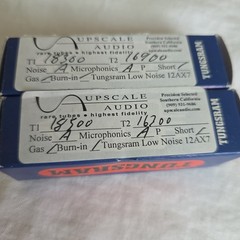 Tungsram Matched 12AX7A NIB Short Grey Tubes