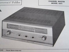 CHANNEL MASTER 6611 TUNER RECEIVER PHOTOFACT