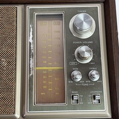 Sony ICF-9550W Radio AM/FM High Fidelity Sound 1970s VTG Real Wood Cabinet