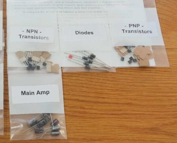 Marantz 2265B Preamp capacitor cover kit diodes transistors