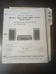 Mitsubishi SM 80 MGA Service Manual Original Repair Book Stereo Music System