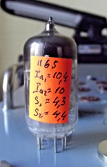 TESTED. HF Double triode 6N5P ~ ECC802S – ECC82, 12AU7WA 3 X MIKA 1965 PCS 1.