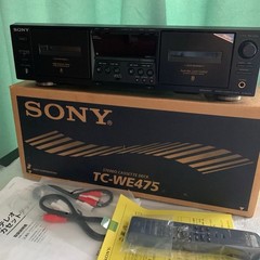 Sony TC-WE475 Twin Reverse Cassette Deck Serviced Tested Working Japan Esp.73