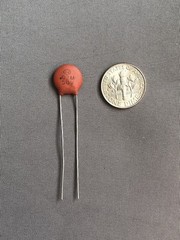 NOS 1960s Sprague .02 uF 50V Capacitor Ceramic Disc tone cap for Gibson electric
