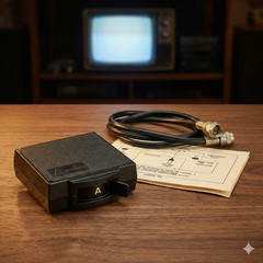 Arvin 600B Vintage Coaxial A/B Switch Cable TV Selector Retro Gaming With Papers