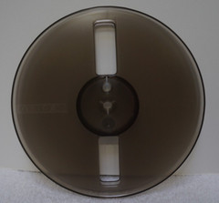 AMPEX SMOKED GRAY PLASTIC 7″ inch TAKE-UP REEL for 4-track 3.75 ips 7.5 ips