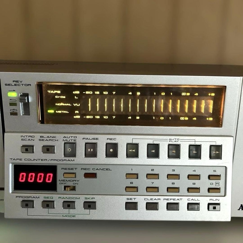 Vintage AKAI GX-F66RC Stereo Cassette Deck Super GX Head Auto Reverse Japan JUNK