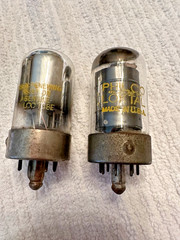 Vintage Philco Loctal Vac Tube Lot – 7A7, 7H7, 7B6, 1LA6, XXL + 1 All Untested