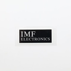 IMF Electronics logo badge Sticker Decal DIY waterproof 63mm(2.48″)X28.5mm(1.22″