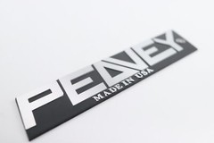PEAVEY logo badge replacement piece Aluminum 182mm(7.16″)X36mm(1.41″)