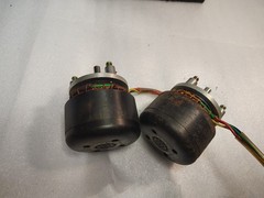 AKAI X-1810 reel to reel machine, left and right motors, one pair, model 24xo-mr