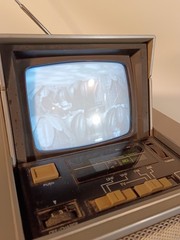 🔥Vintage 1981 Panasonic CRT Monitor 4 Inch TV Television Radio Combo Retro Game