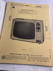 Sams Photofact Folder Set 818 June 1966 TV Service Manuals RCA Curtis
