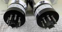 Matched Pair Ken-Rad JAN-CKR-6B4G Black Glass G5 Power Tubes eTracer Tested