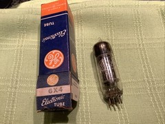 General Electric 6X4 Tube Tested As Good New Old Stock