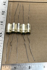 Sprague 130D 110uF 50V Wet Tantalum Axial Capacitors NOS Date Code 9001 Lot of 5
