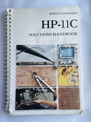 HP-11C Solutions Handbook printed April 1981
