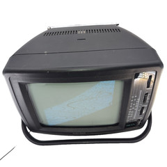 VTG RadioShack Portavision 7″ B&W TV 16-245 AM FM Radio Tested