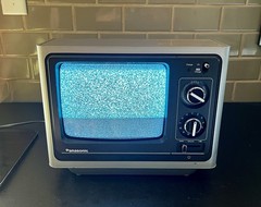VTG Panasonic Portable B&W CRT Television #TR-779A -Retro 1983 – TESTED, WORKING