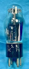 Type 76 USN-CRC-76 Navy Vacuum Tube Military Grade WW-II VT-76 VERY STRONG