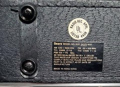 VINTAGE “Sears Solid State” Multi Band- Model# 800.24270 800 (AM-FM-TV1-TV2-PSB)