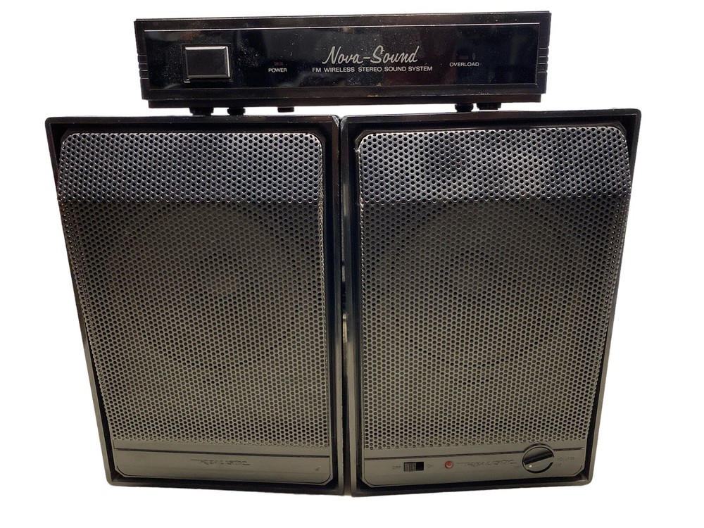 Vintage Realistic Nova-Sound FM Wireless Stereo Sound System 40-1360 – Read