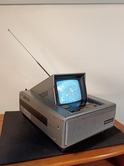🔥Vintage 1981 Panasonic CRT Monitor 4 Inch TV Television Radio Combo Retro Game